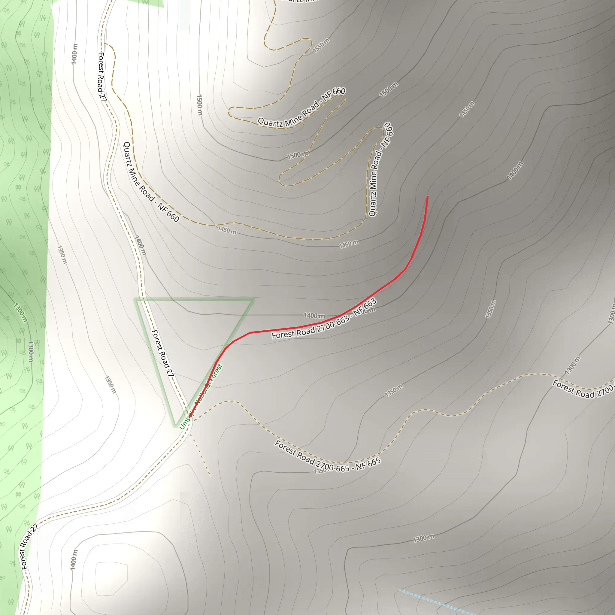 Forest Road 27 Walk mobile static map