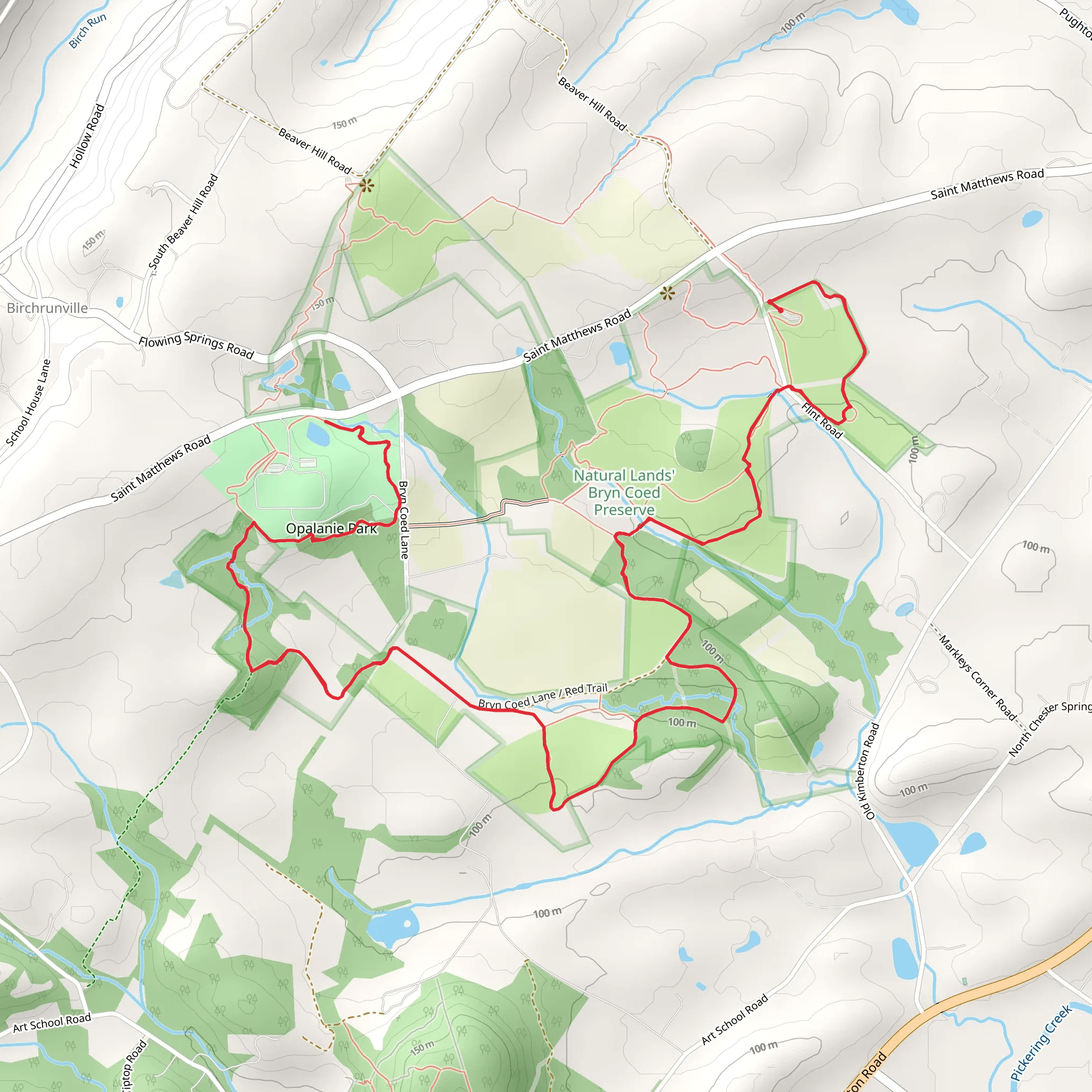 Red Trail - Yellow Trail mobile static map