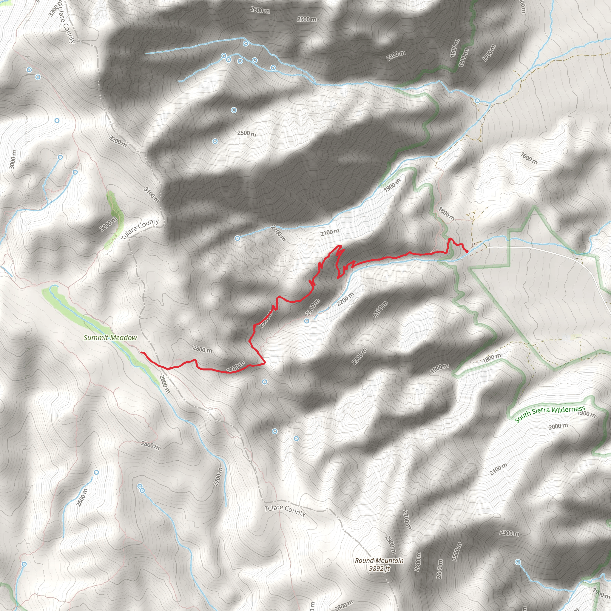 Olancha Pass Trail from Sage Flat Road mobile static map