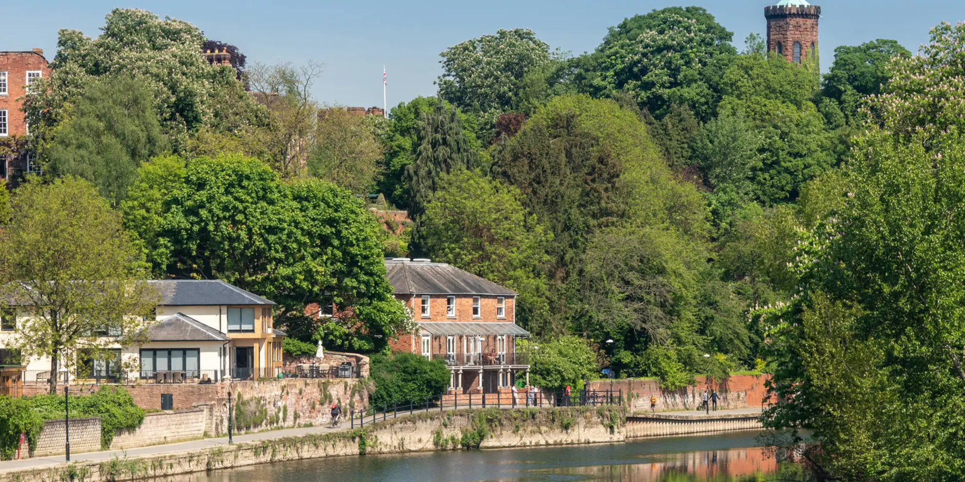 An image depicting the trail Church Stretton to Shrewsbury Walk and its surrounding area.