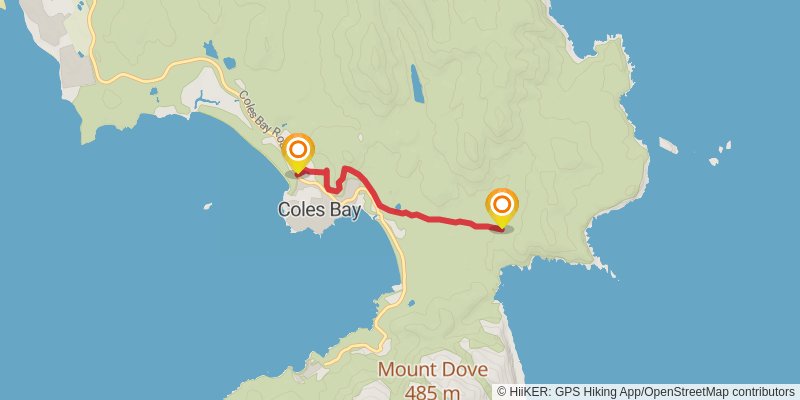Freycinet Experience Walk alt 1 Map