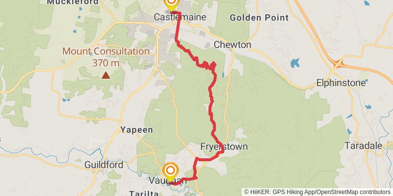 Dry Diggings Track stage 3 Map