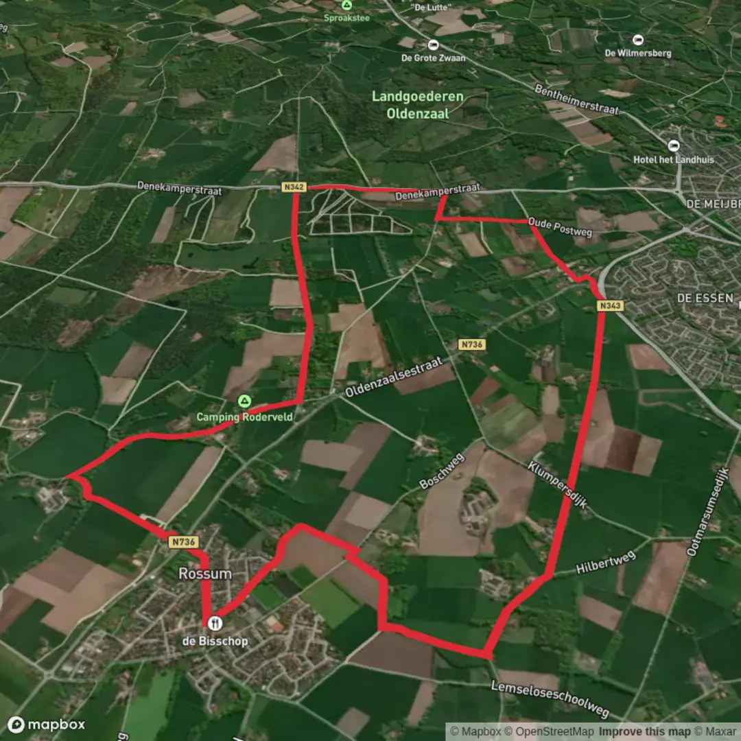 An image depicting the trail Tramban and Tiethofweg Loop and its surrounding area.