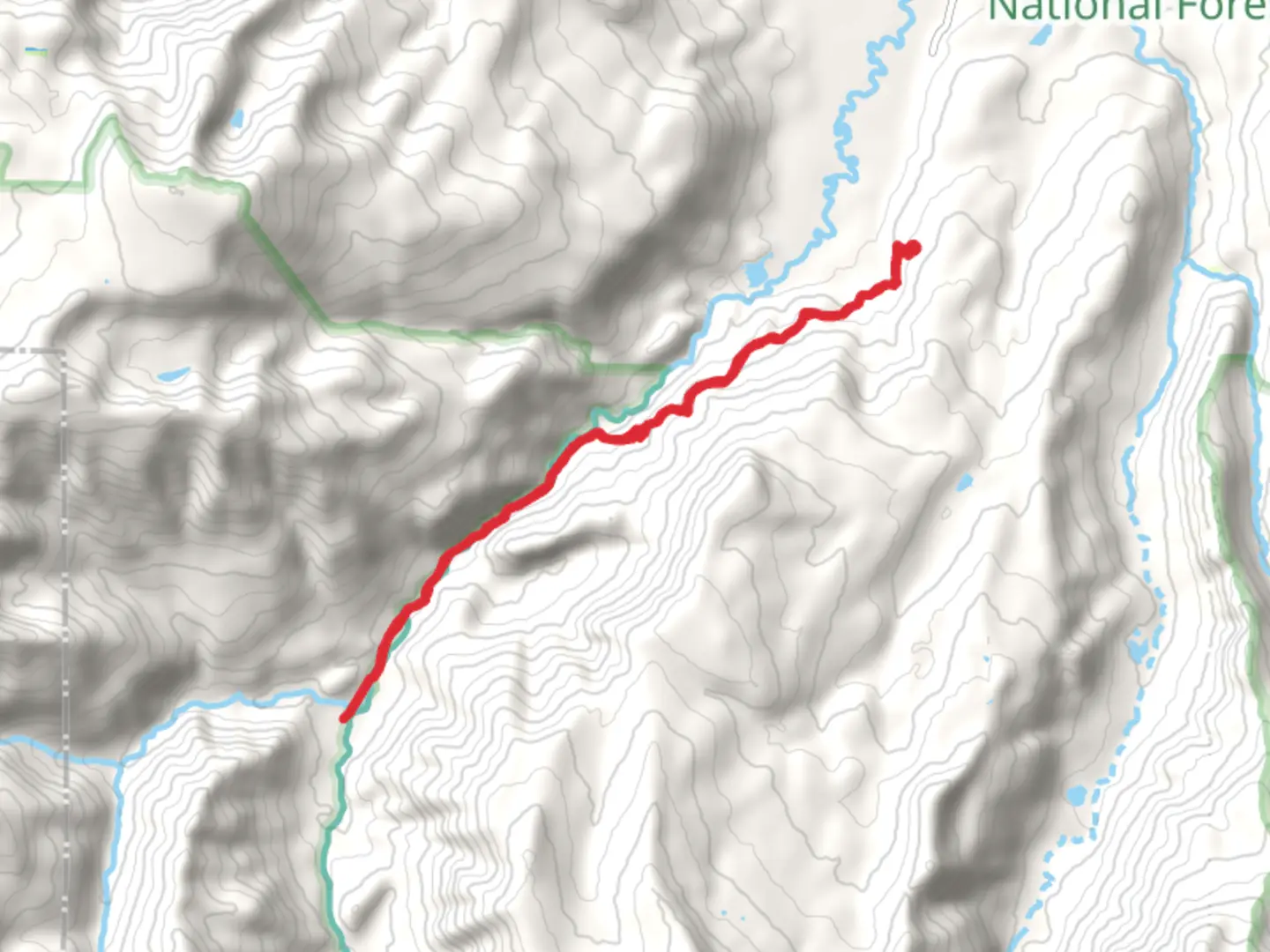 An image depicting the trail Trout Creek Trail and its surrounding area.