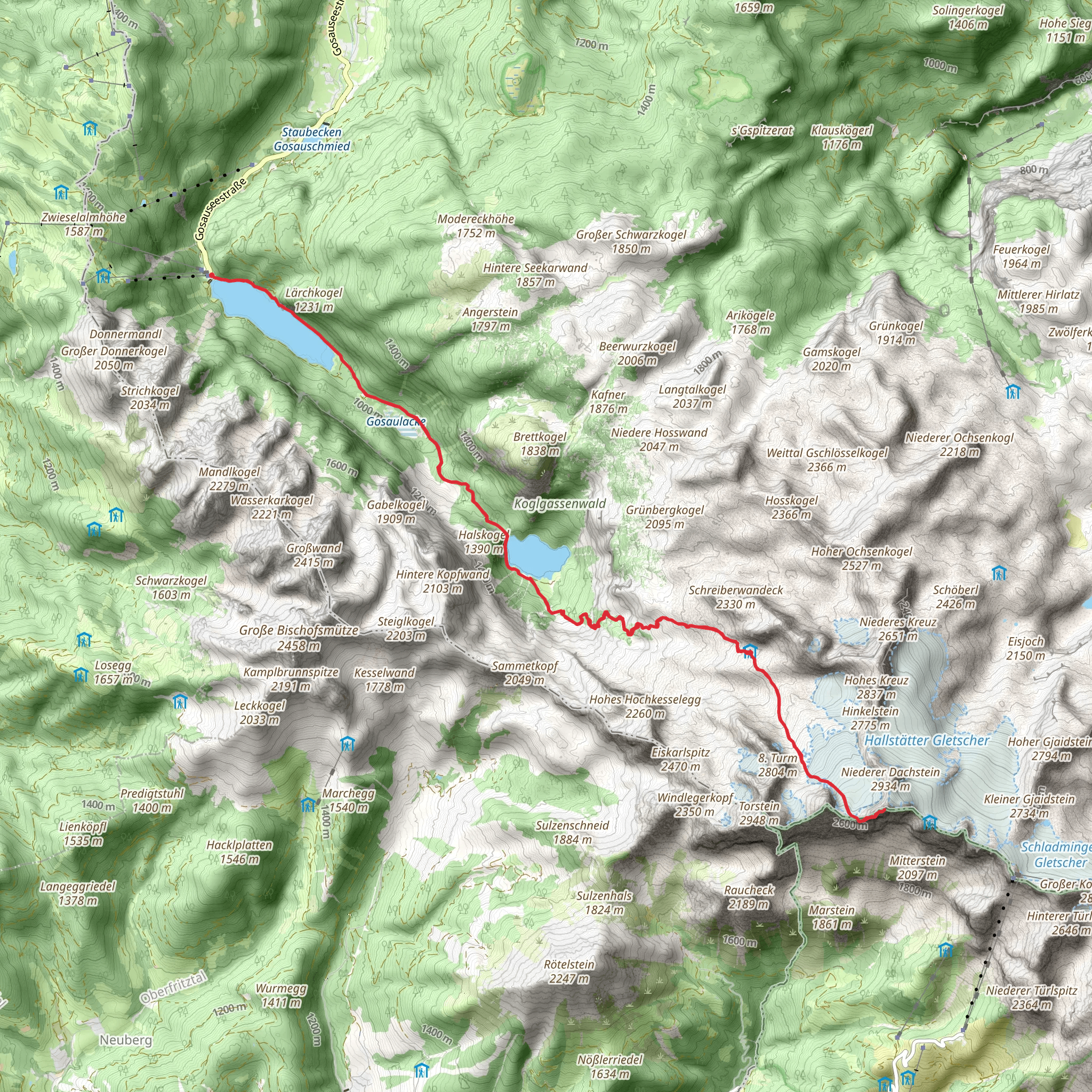 Dachstein Tour mobile static map