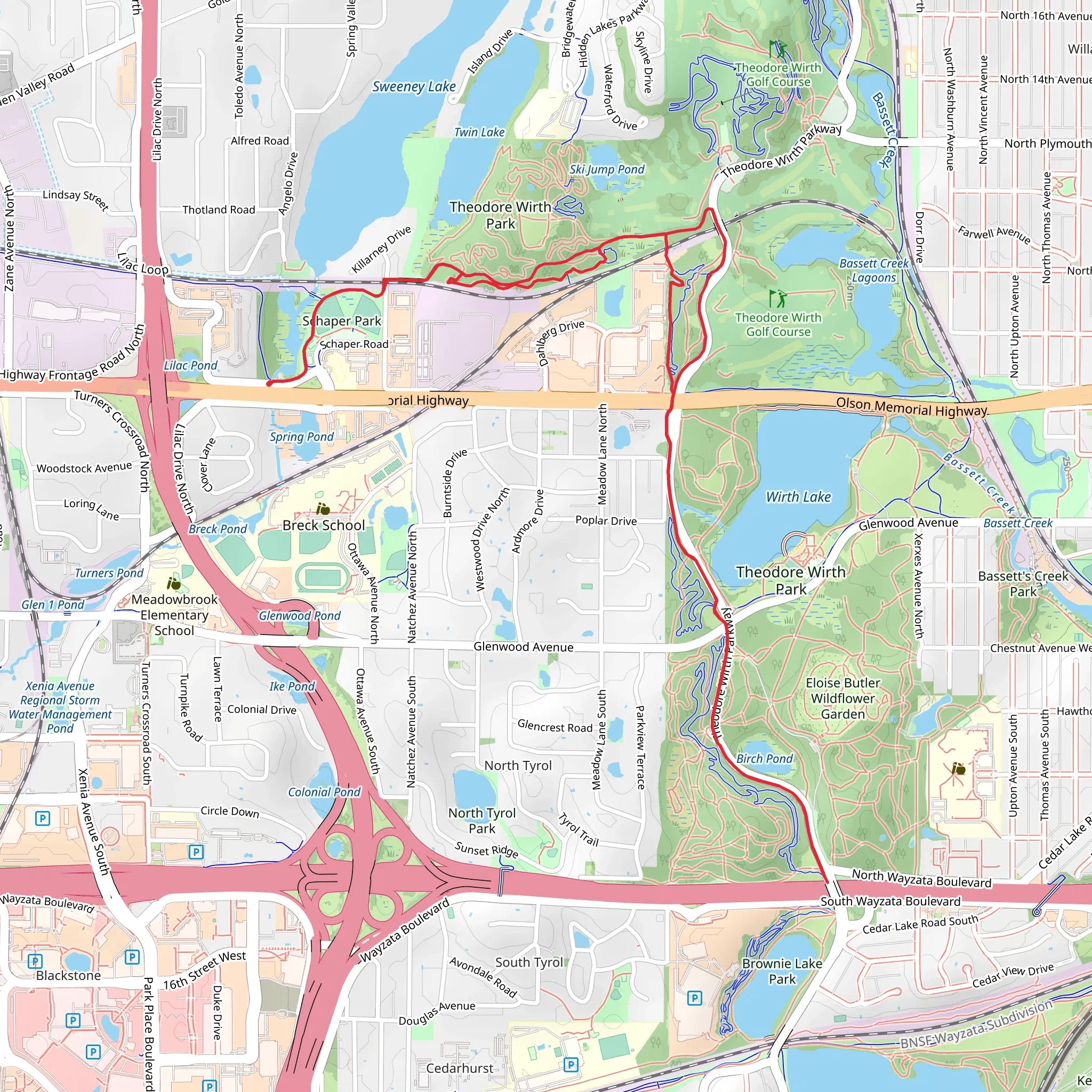 Luce Line Regional Trail mobile static map