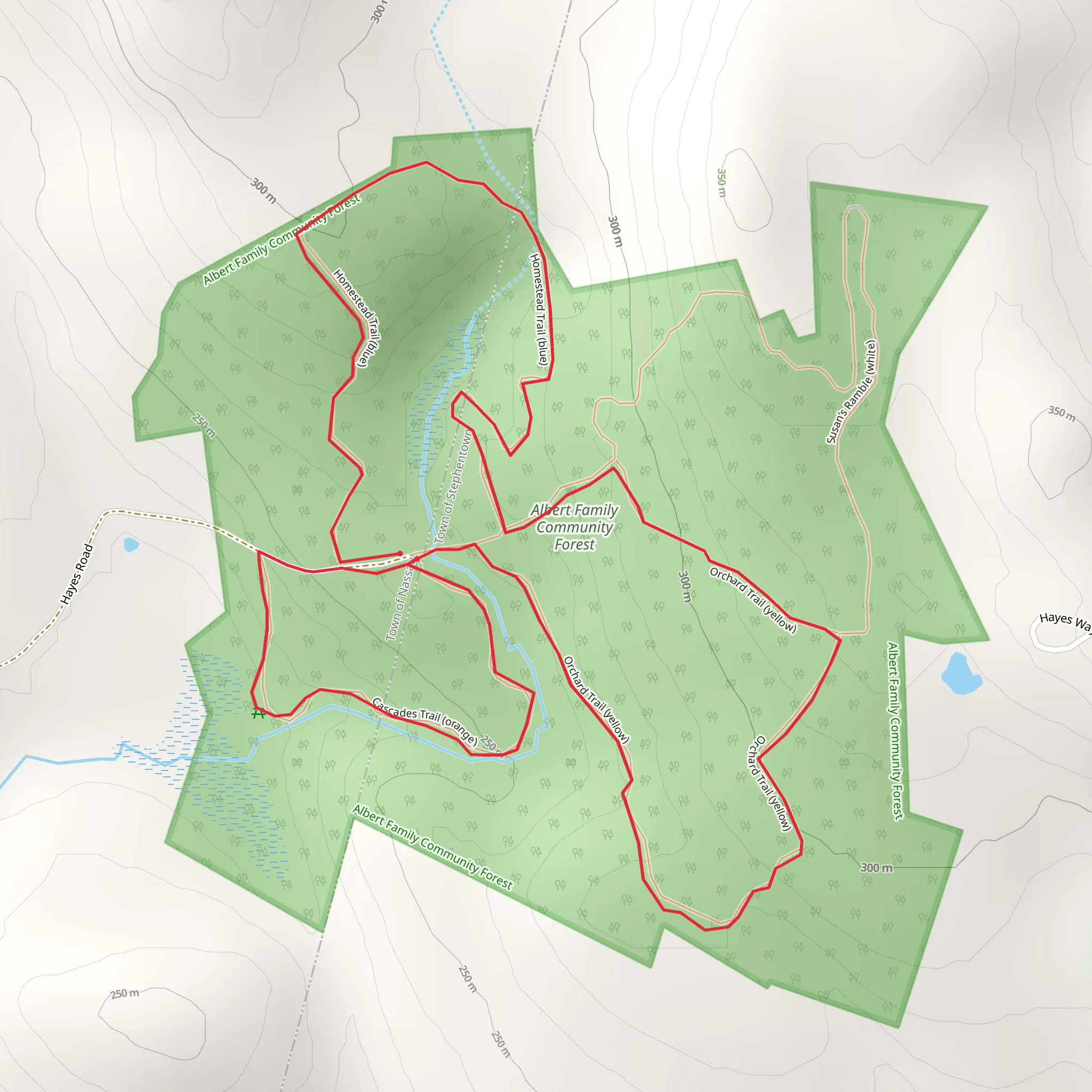 Hayes Road Loop mobile static map