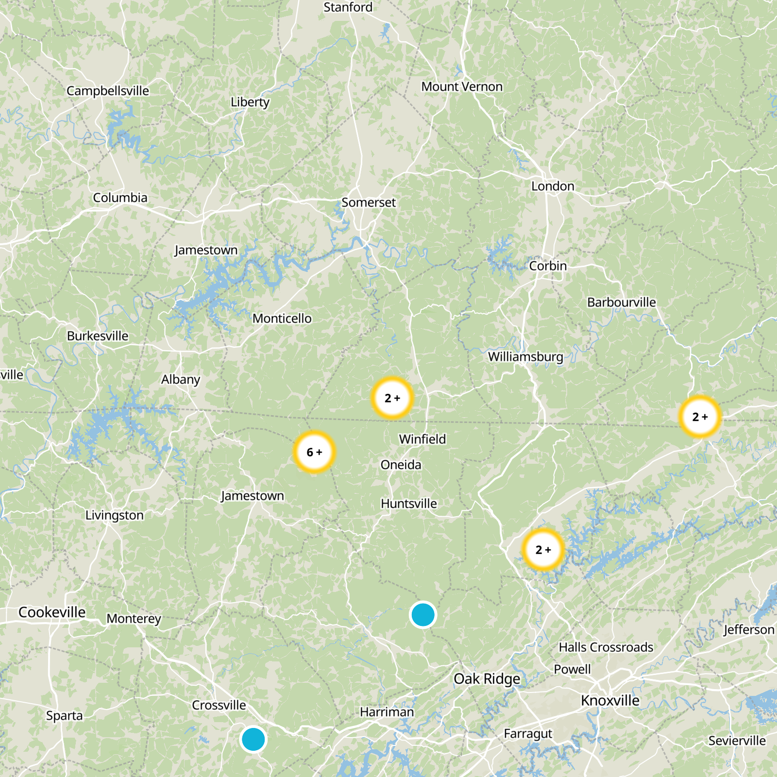 McCreary County Static Map