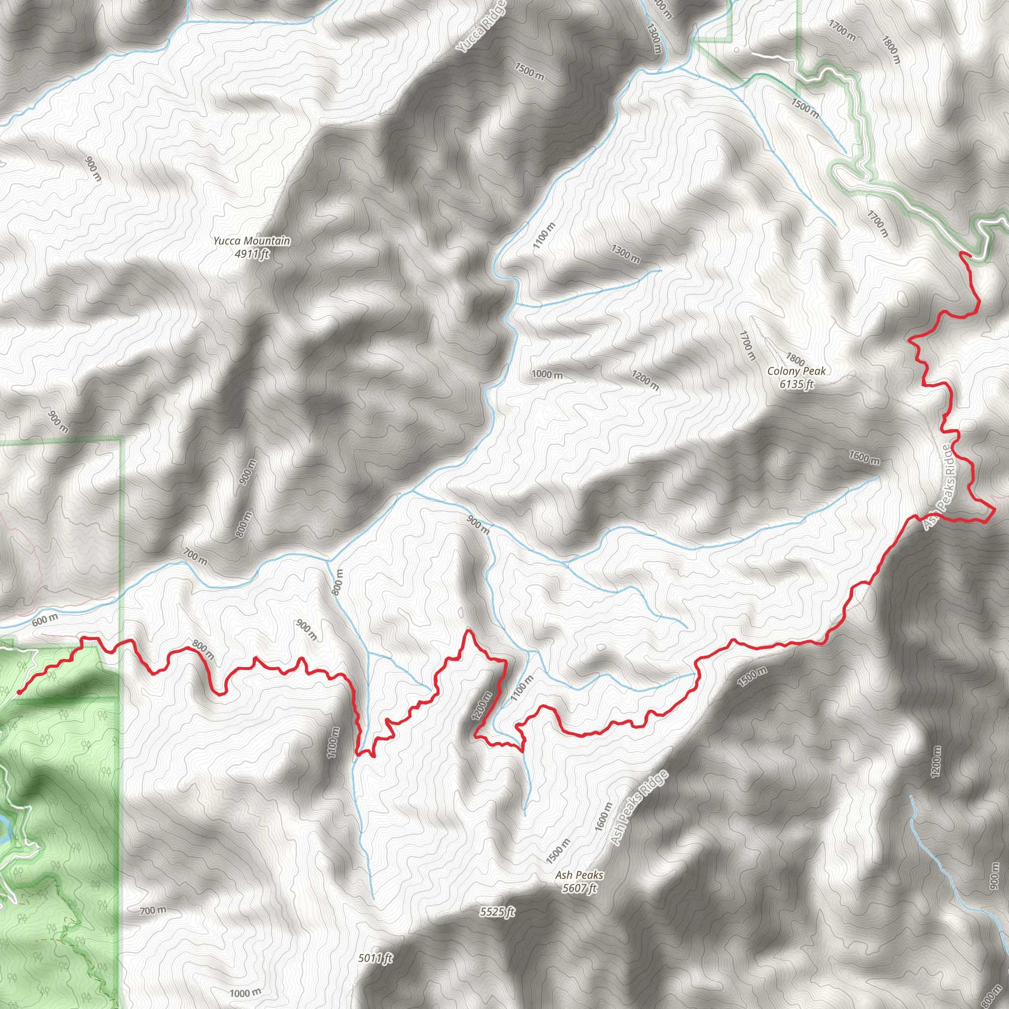 Colony Mill Long Trail mobile static map