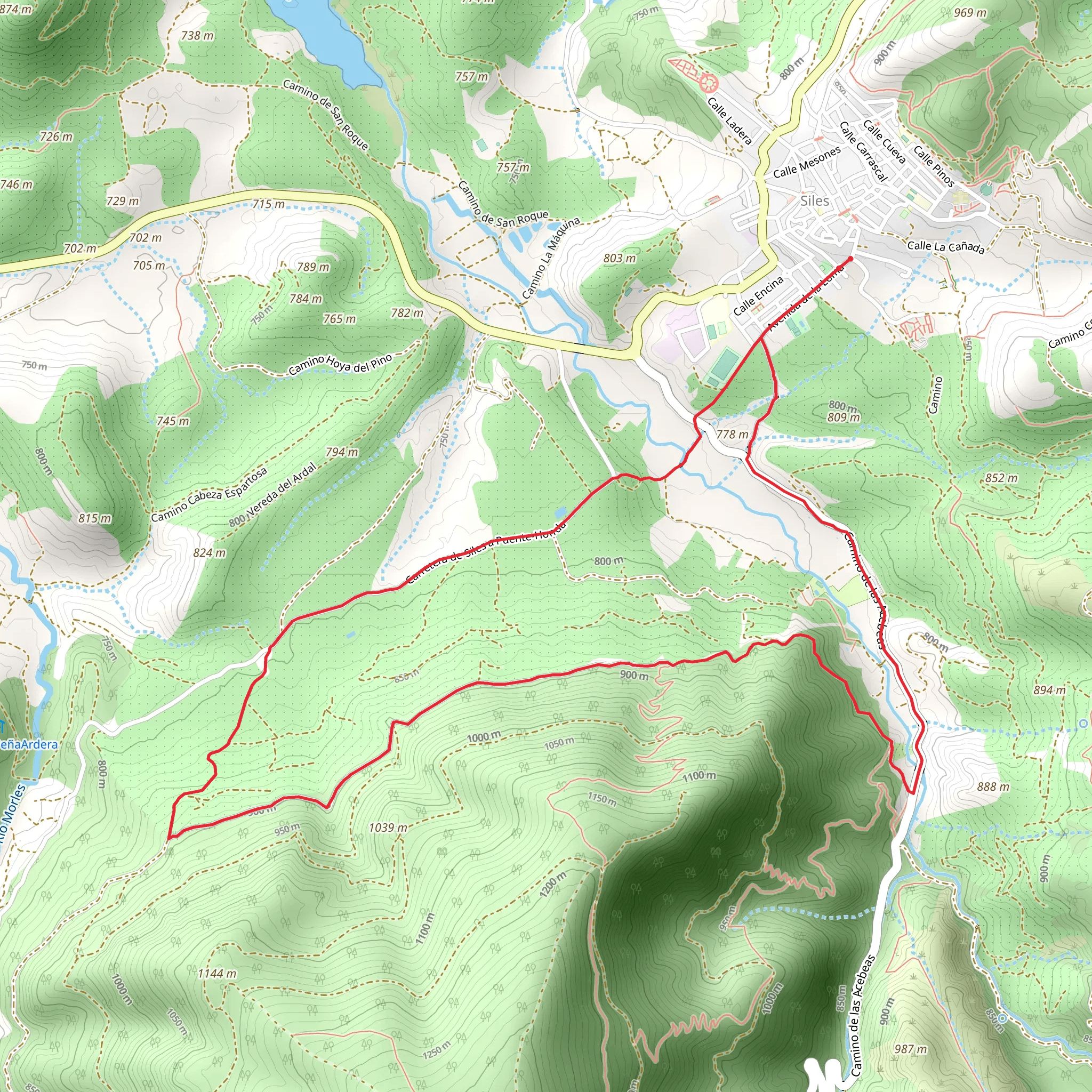 Siles - Bucentaina - Siles mobile static map