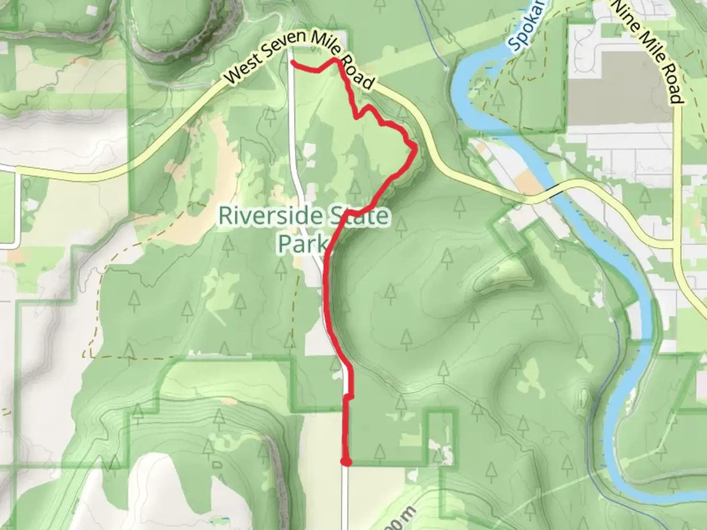 An image depicting the trail Trail 25 and its surrounding area.