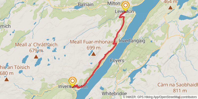 Loch Ness 360 Trail stage 3 Map