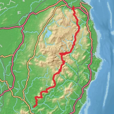 Wicklow Way 8-Day Challenging (Hillwalk Tours) mobile static map