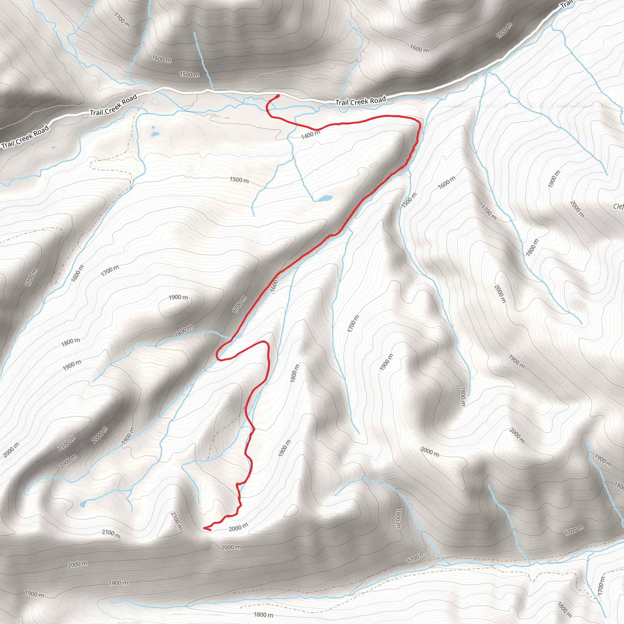 Antley Tepee Creek Trail mobile static map