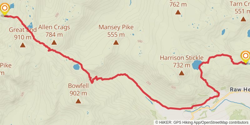 Head to Head Walk stage 16 Map