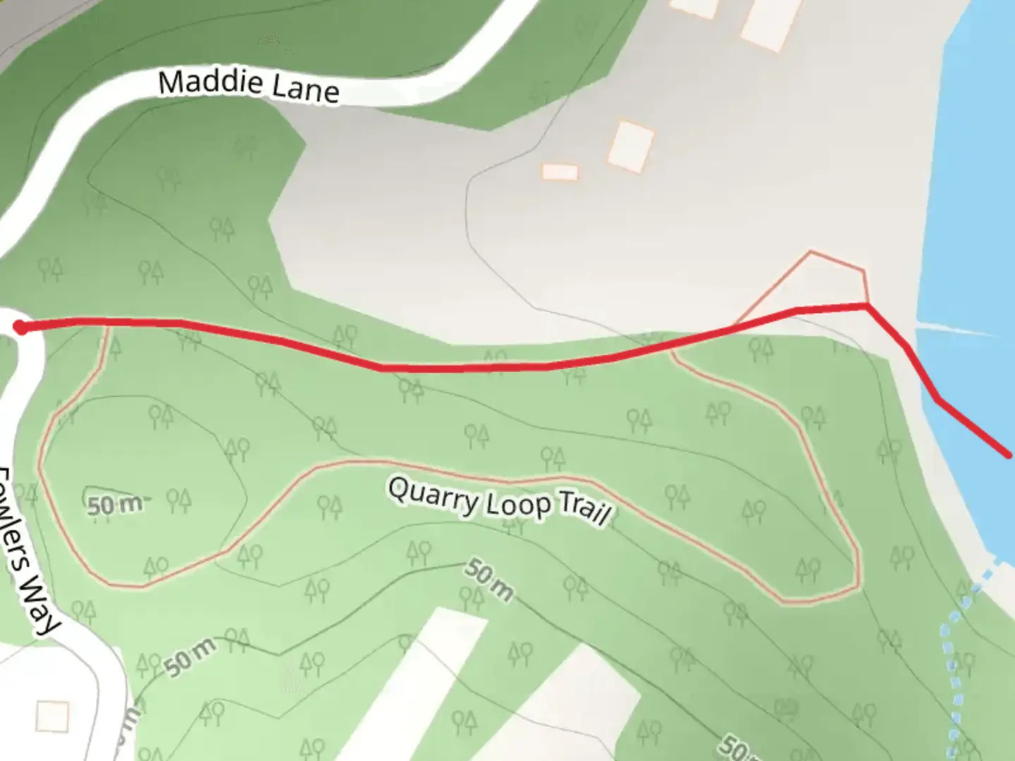 An image depicting the trail Judd Bay and its surrounding area.