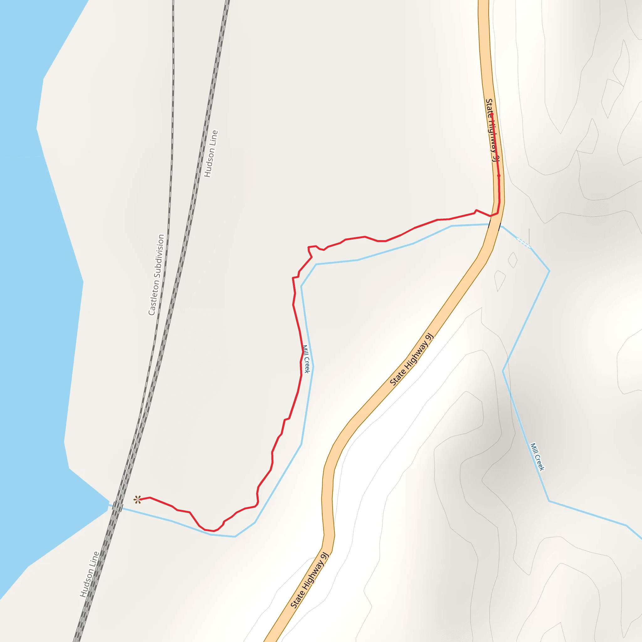 Mill Creek Out and Back mobile static map