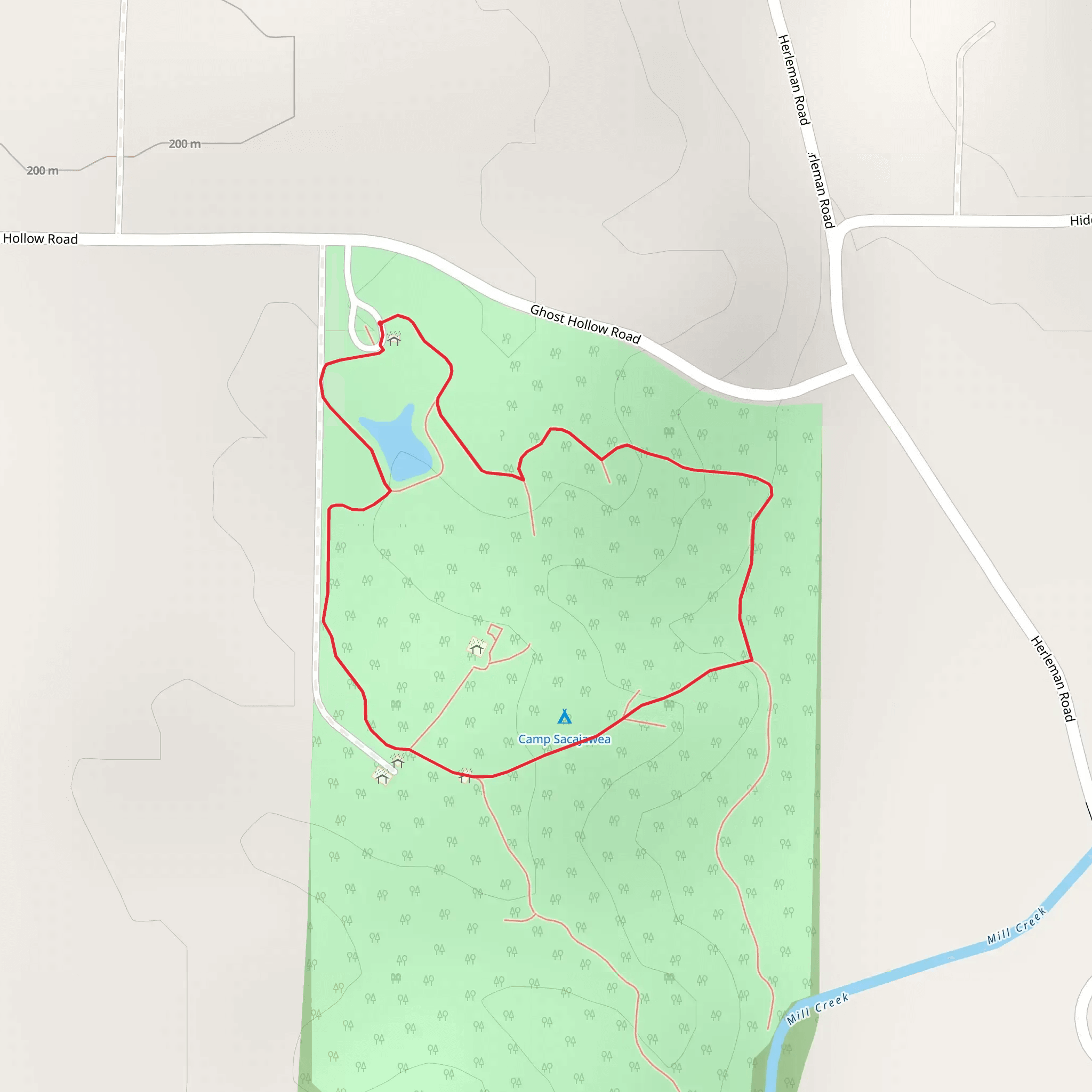 Camp Sacajawea Loop mobile static map
