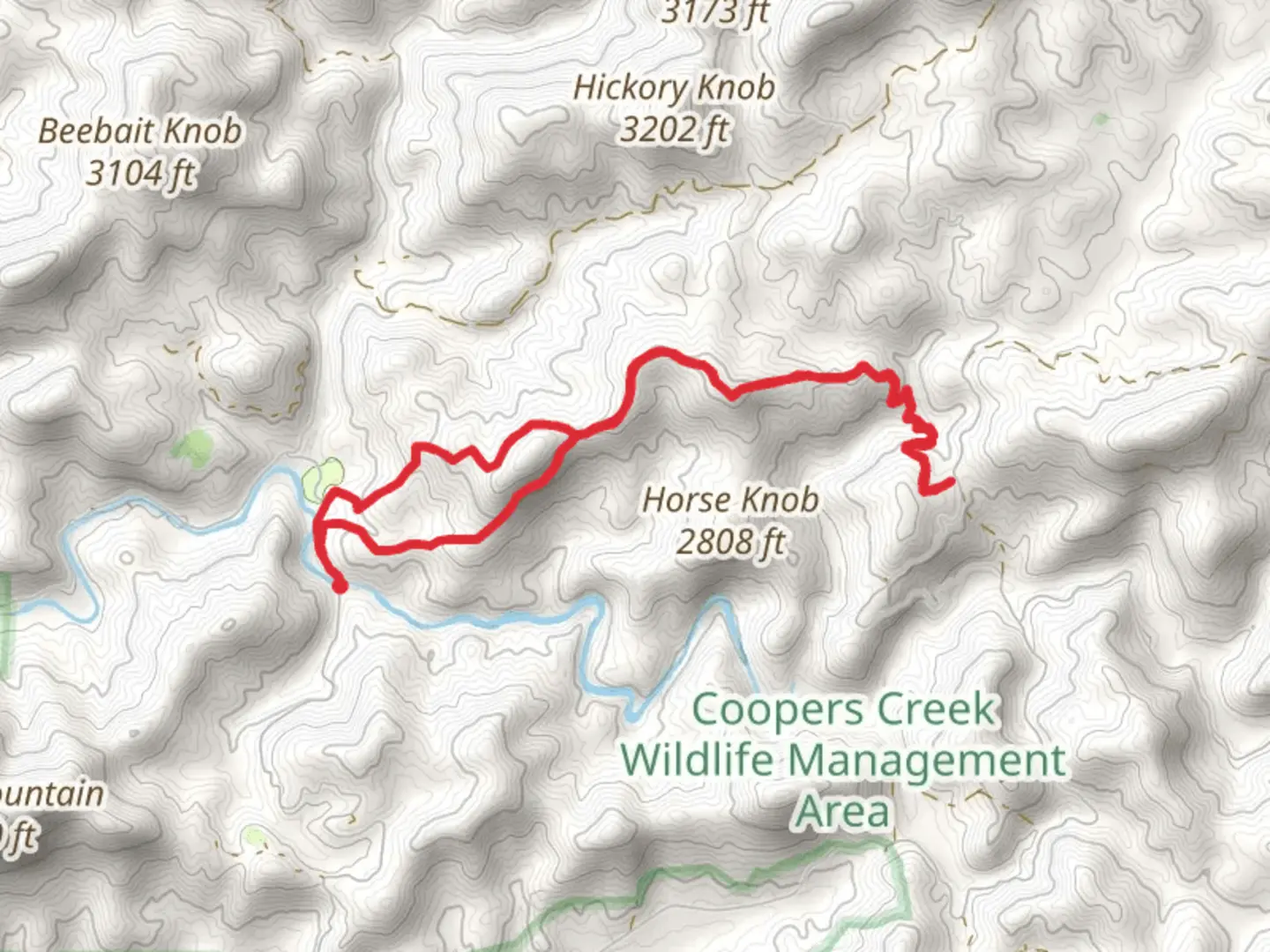 An image depicting the trail Mill Shoals and Yellow Mountain Loop Trail and its surrounding area.