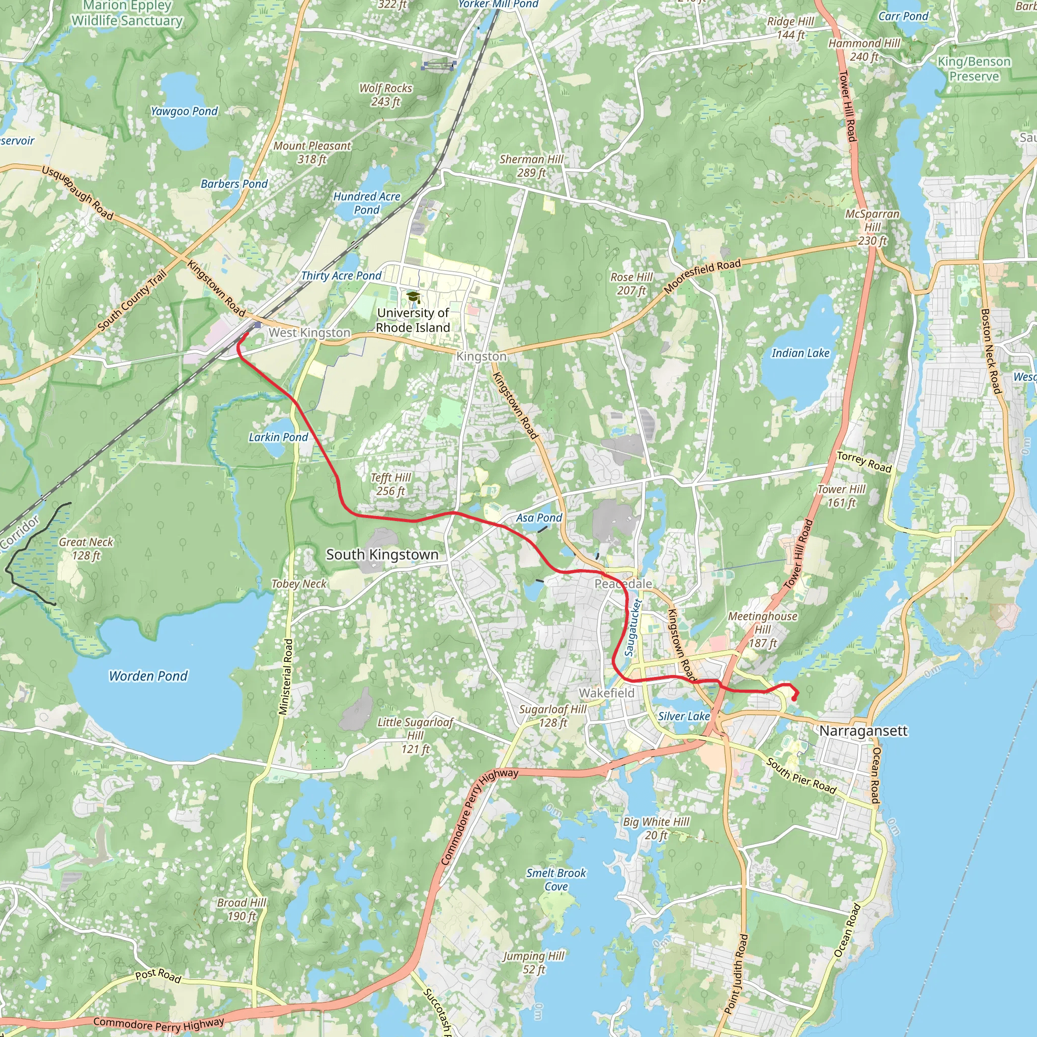 William C O'Neill Path mobile static map