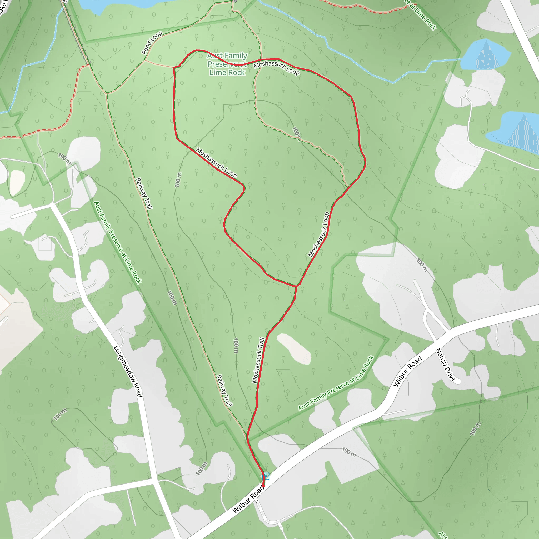 Moshassuck Loop mobile static map
