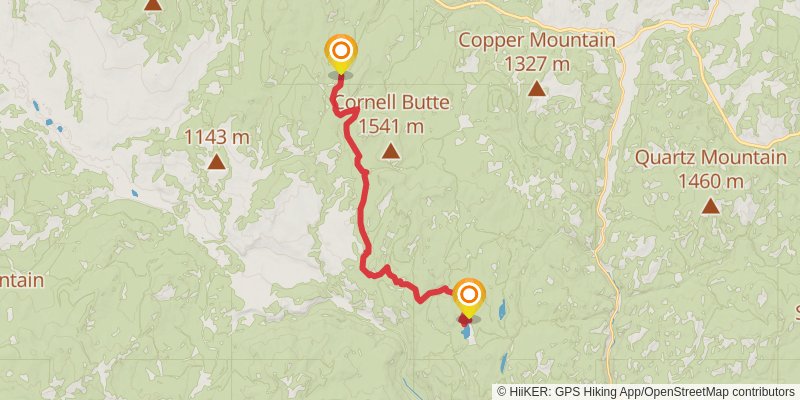 Pacific Northwest Trail stage 73 Map