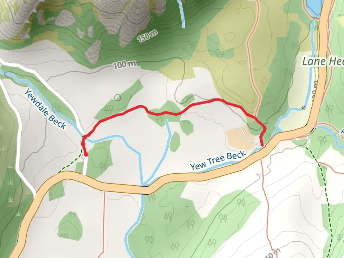An image depicting the trail High Yewdale and its surrounding area.