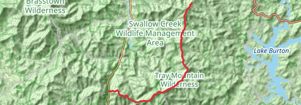 Appalachian Trail - Georgia stage 7 Map