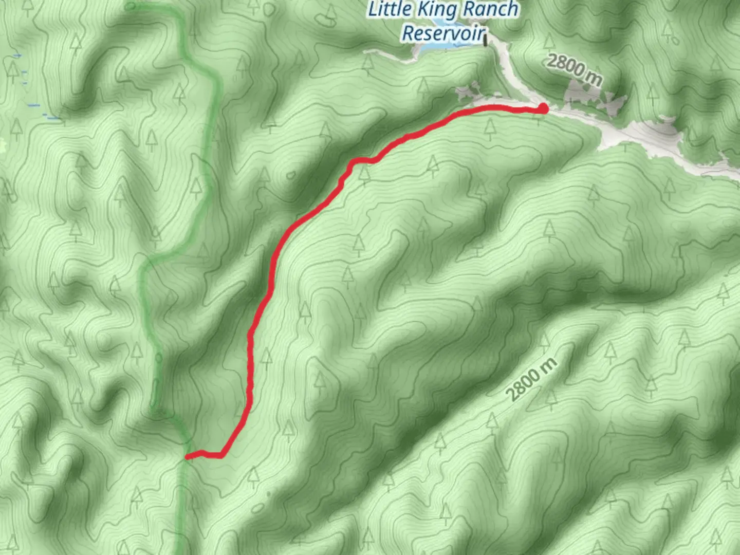 An image depicting the trail Buffalo Creek Trail and its surrounding area.