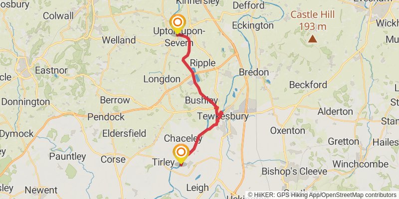 Severn Way stage 12 Map