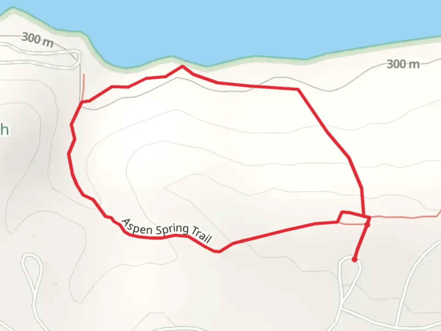 An image depicting the trail Aspen Spring Loop Trail and its surrounding area.