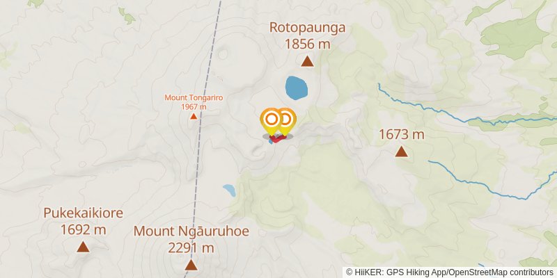 Tongariro Northern Circuit alt 3 Map
