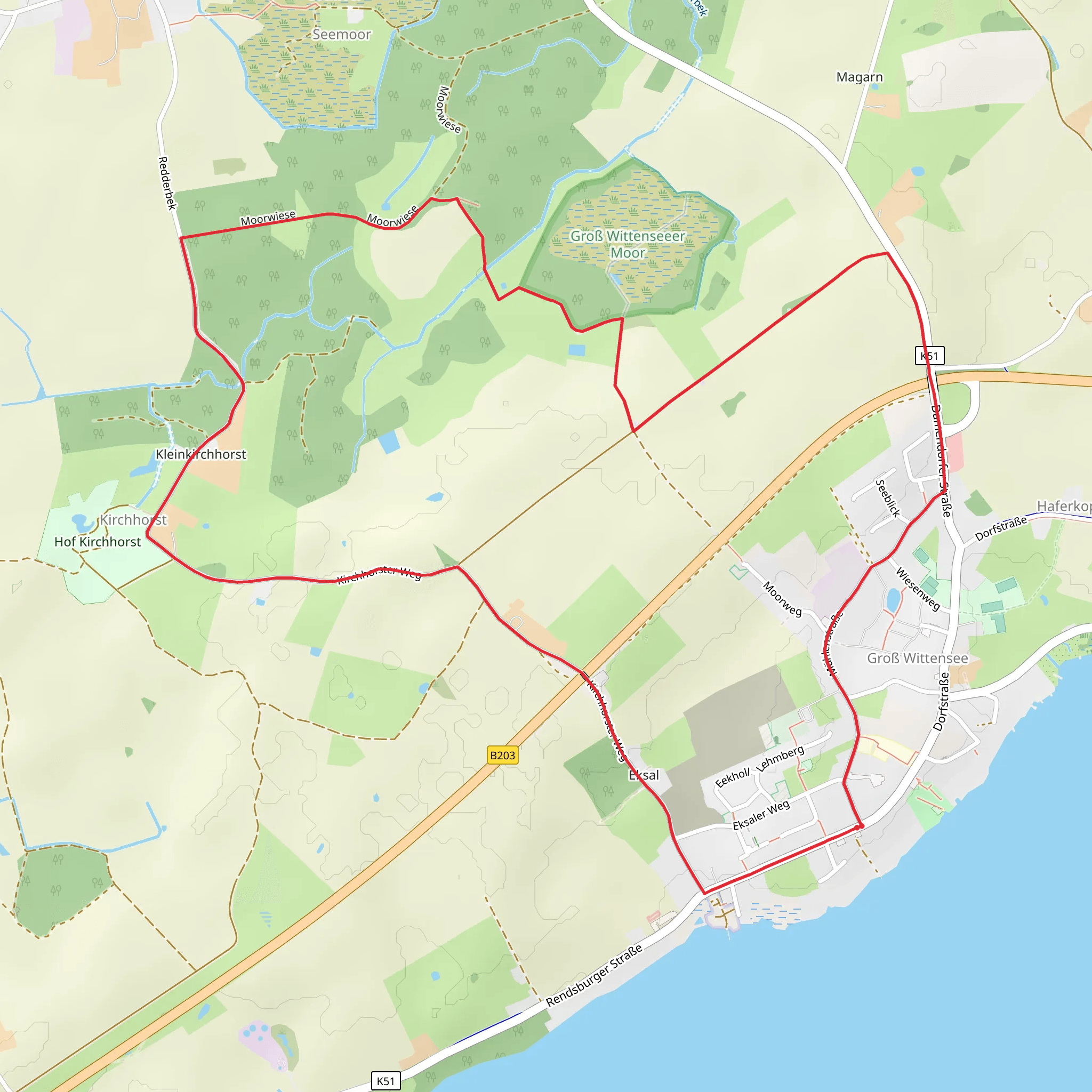 Kirchhorst Loop mobile static map
