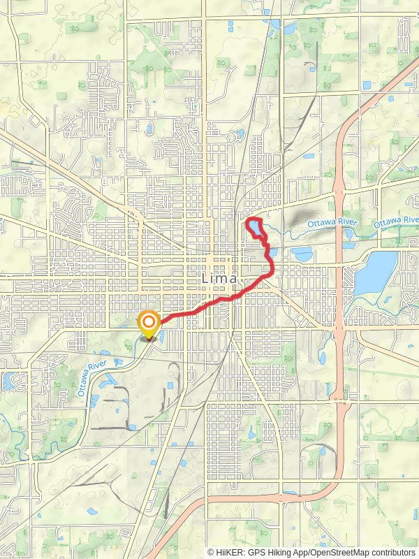 Schoonover Lake Loop via Rotary Riverwalk