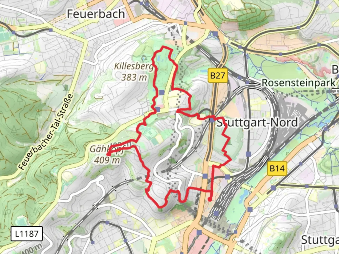 An image depicting the trail Bonatzweg and its surrounding area.