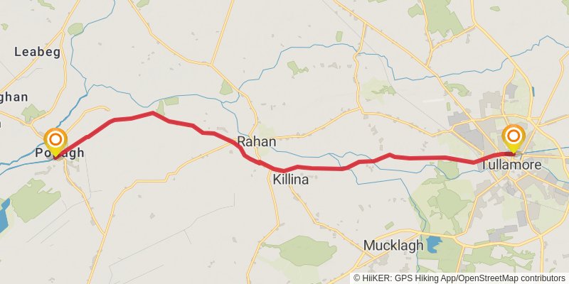 Grand Canal Way stage 5 Map