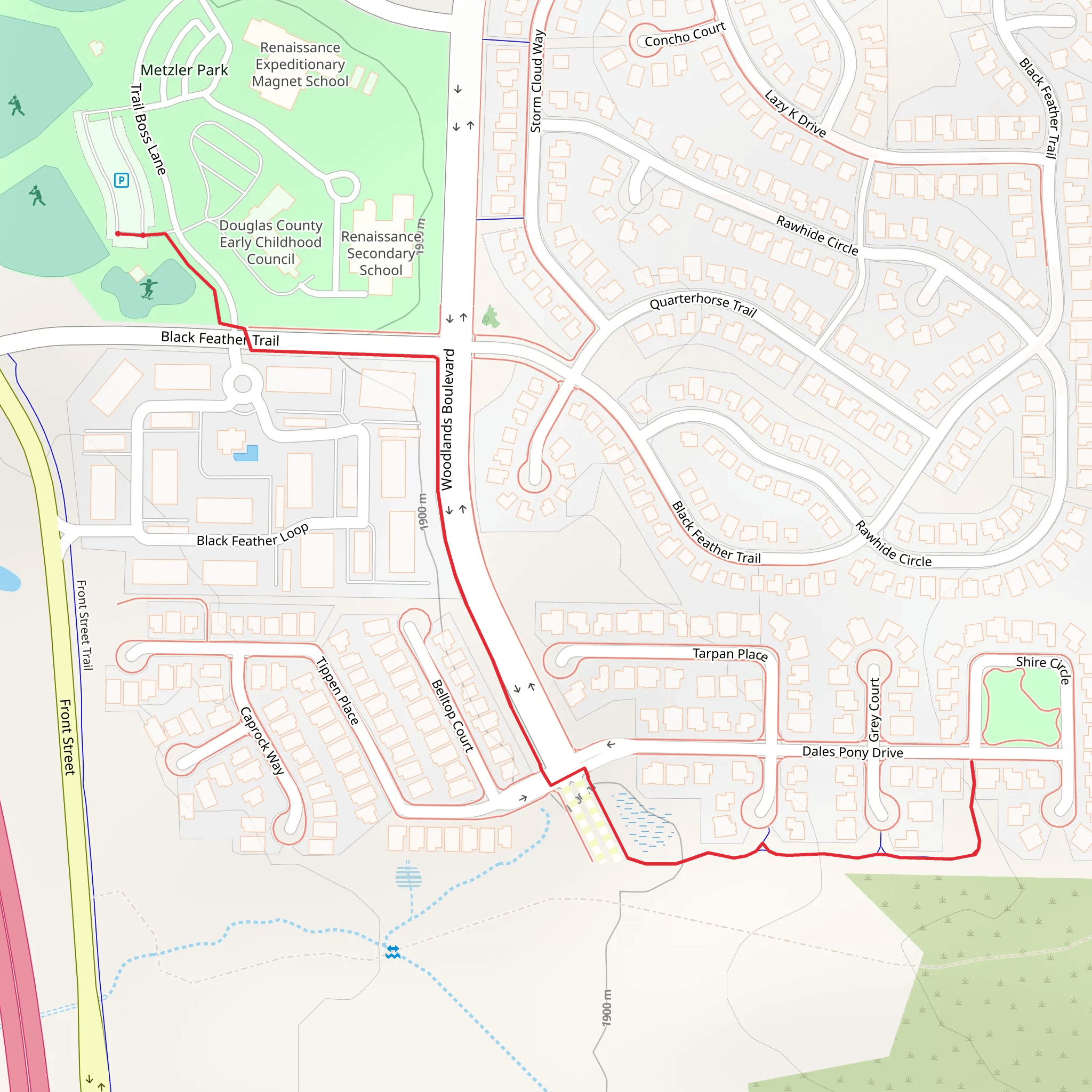 Castle Rock mobile static map