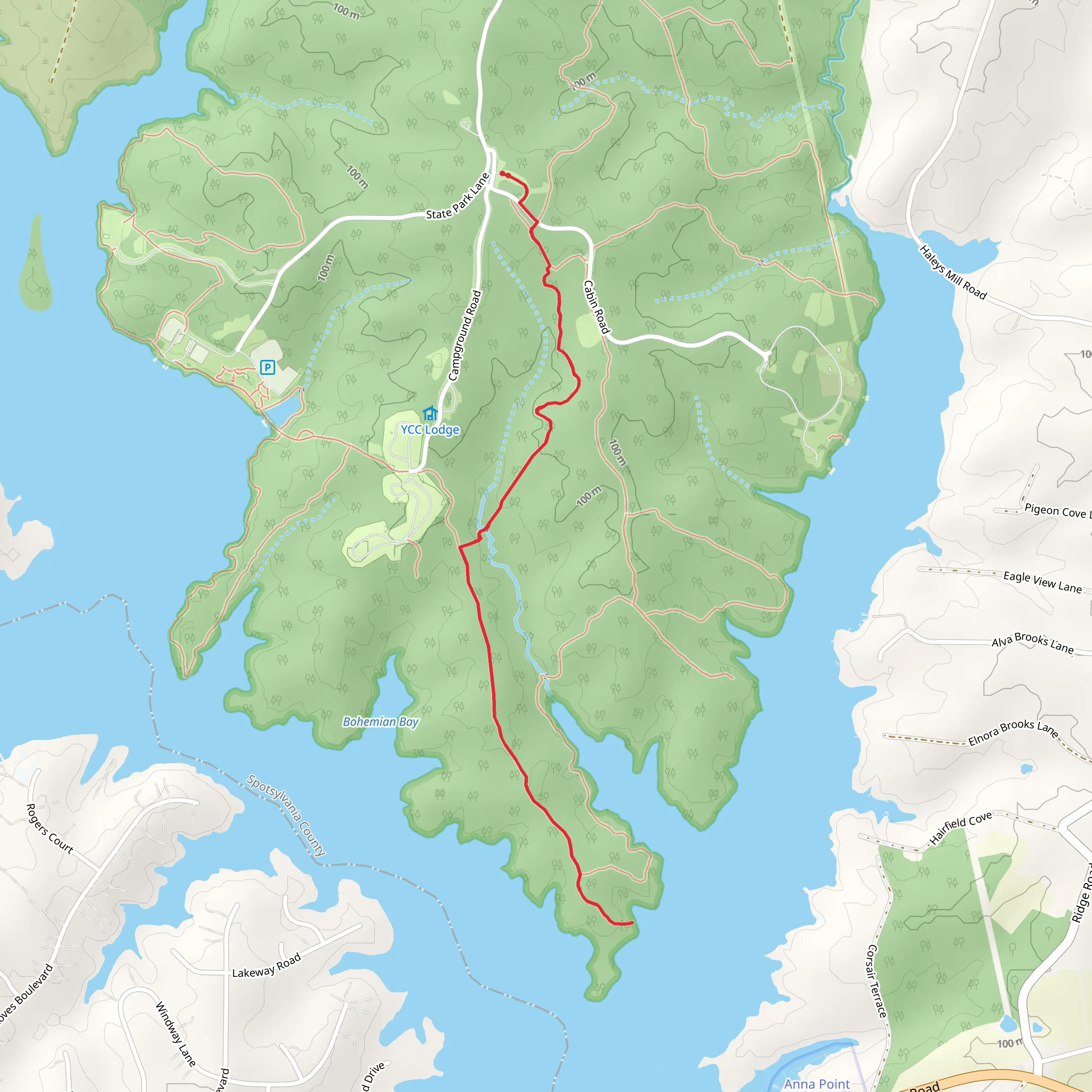 Sawtooth Trail and Glenora Trail mobile static map