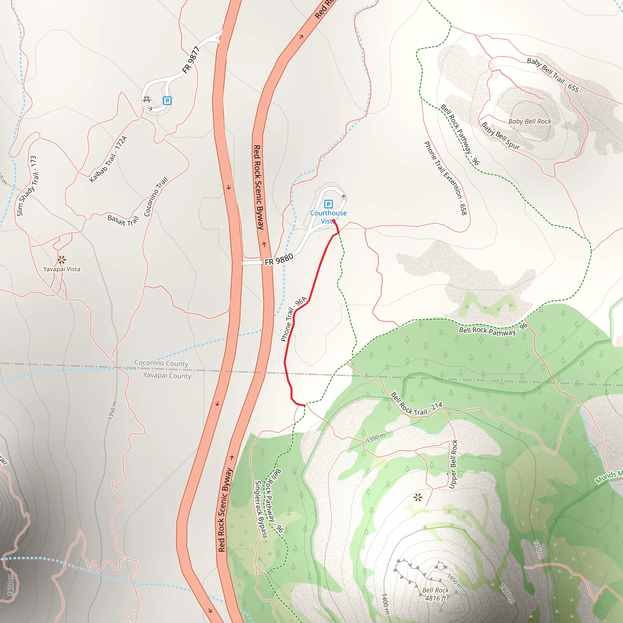 Phone Trail mobile static map
