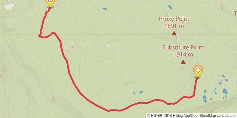 Separation Creek Loop stage 4 Map