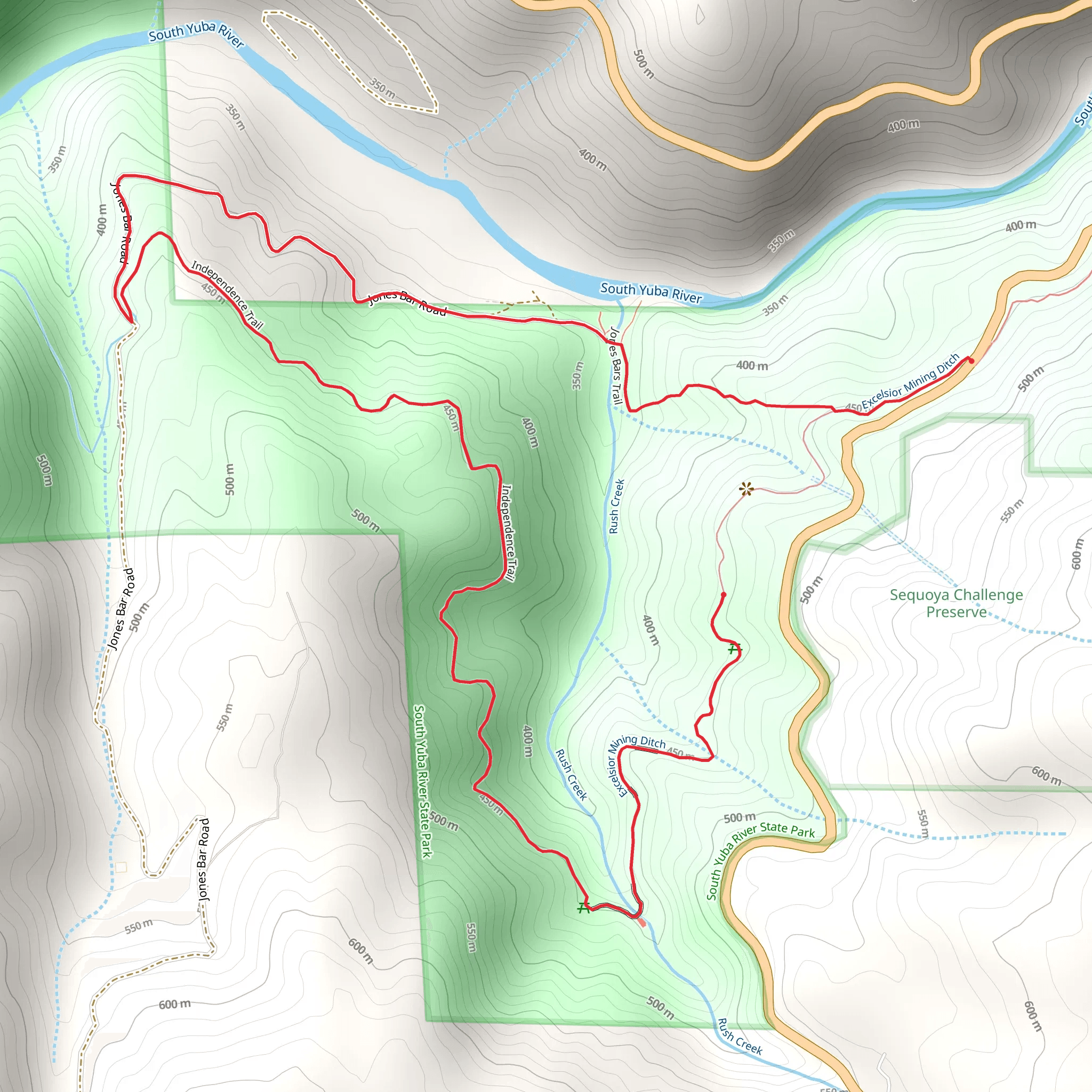 Independence Trail Loop mobile static map
