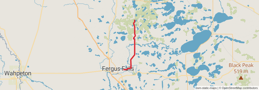 American Perimeter Trail - North Country Primary stage 201 Map