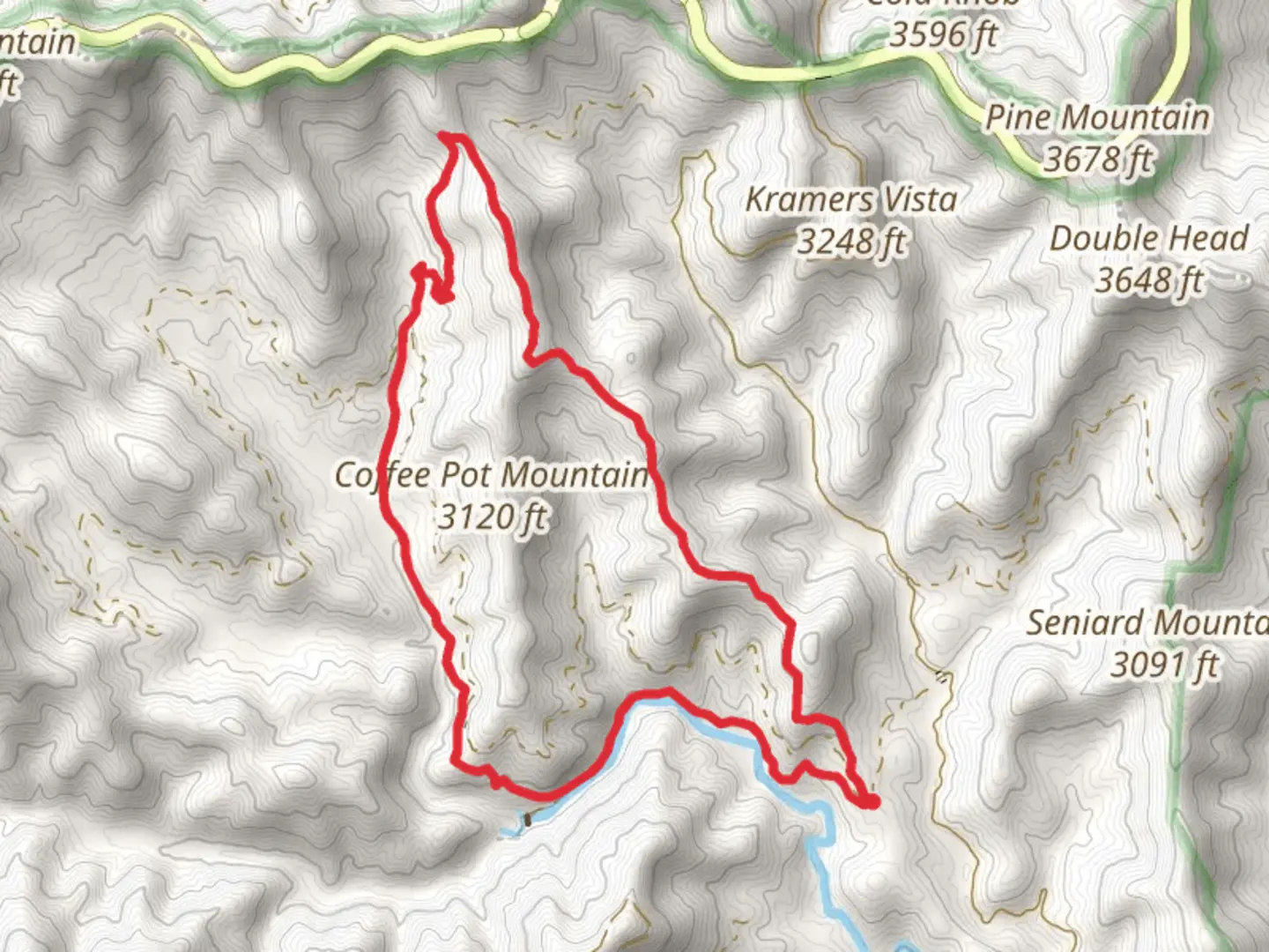 An image depicting the trail Trace Ridge and Fletcher Creek Trail Loop and its surrounding area.