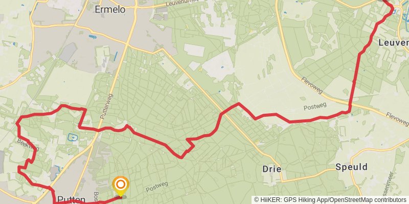 Veluwe Zwerfpad stage 5 Map