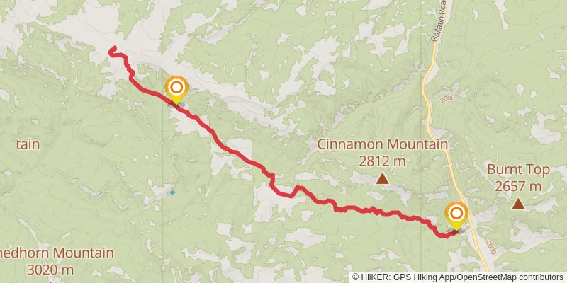 Cinnamon Buck Trail stage 3 Map