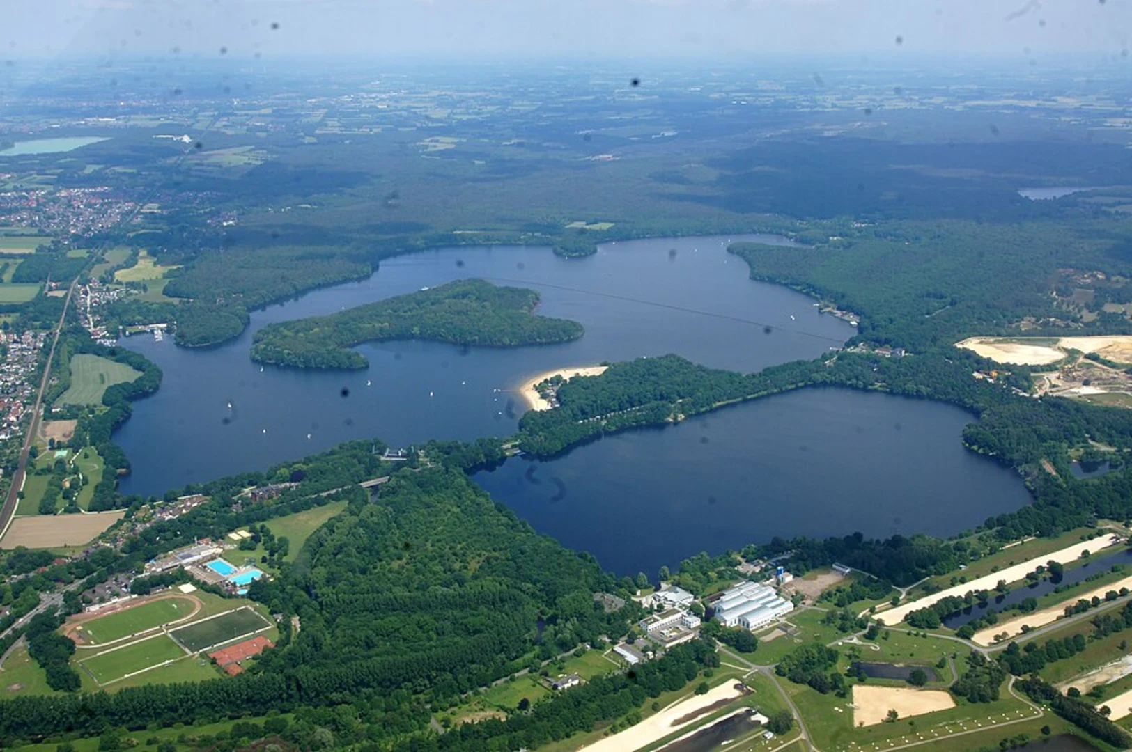 An image depicting the trail Halterner Stausee Loop and its surrounding area.