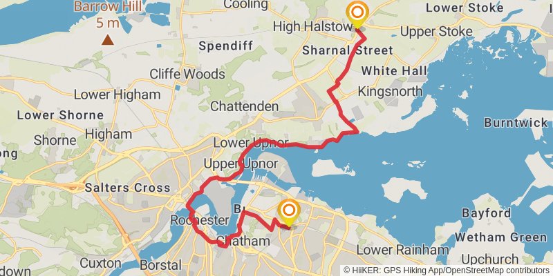 Saxon Shore Way stage 2 Map