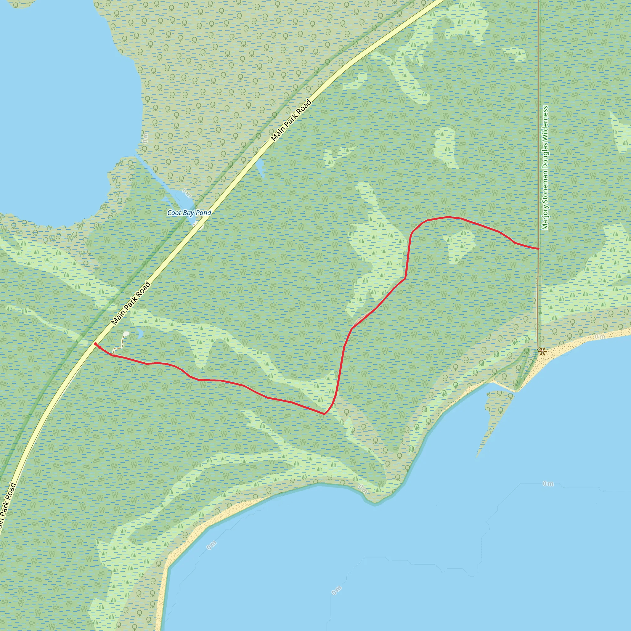 Rowdy Bend Trail mobile static map