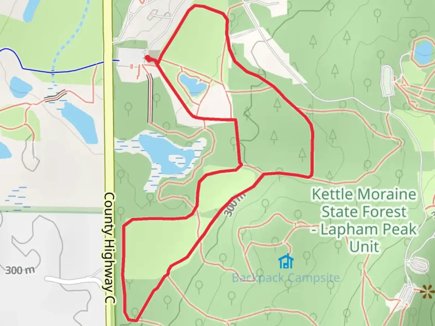 An image depicting the trail Moraine Ridge and Meadow Loop Trail and its surrounding area.