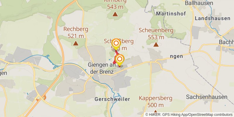 Albschäferweg spur 1 Map